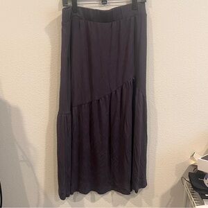Z Supply gray new with tag tiered maxi skirt slit size large